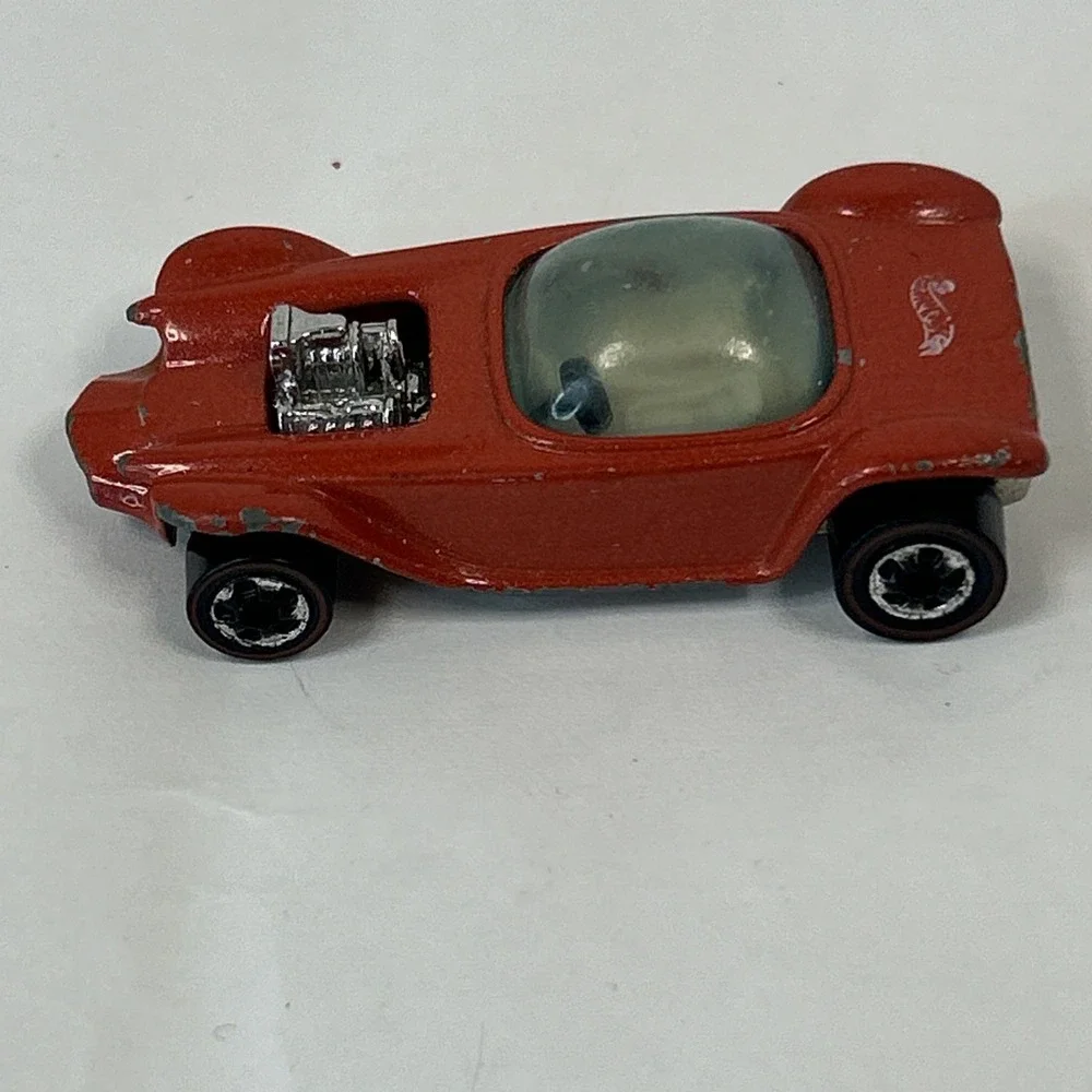 Vintage Hot Wheels Red Line 1967 Beatnik Bandit Red Car Read